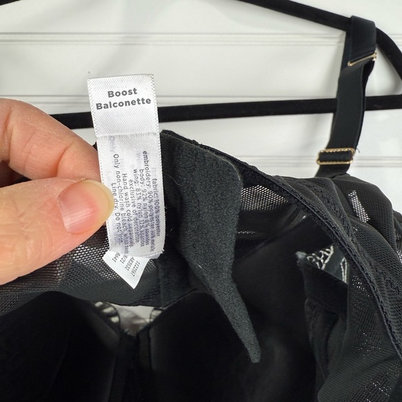 Cacique Lane Bryant Boost Balconette black and white bra. Full Figure size 40DDD - Picture 10 of 11